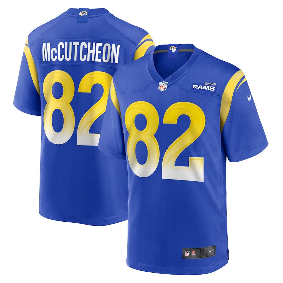 Men Los Angeles Rams 82 Lance McCutcheon Nike Royal Game Player NFL Jersey